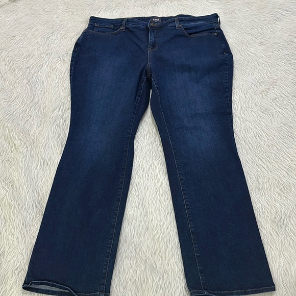 Not your daughters jeans Marilyn straight dark denim lift x tuck size 22w - Picture 1 of 6